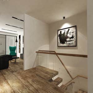 Contemperary Duplex Apartment Gut renovation two apartments into one three bedroom duplex with a rooftop high end appliances and contemporary look