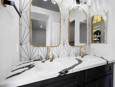 Masterful Elegance Bathroom Remodel In this bathroom remodel project, the focus was on updating the vanity area to create a modern, sophisticated space