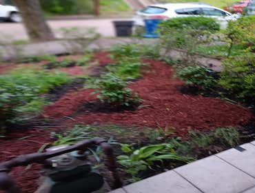Photos by Spell Home Improvements #24 Weeding, Leaves clean up, Debris clean up, applying Pea Moss, Top Soil, and Mulch