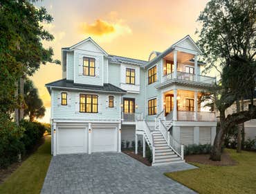55th Avenue, Isle of Palms This beachfront coastal home is located on Isle of Palms, South Carolina,