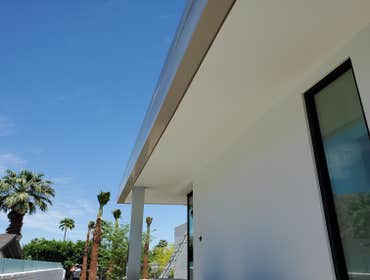 Galvanized fascia finished & Galvanized post are install