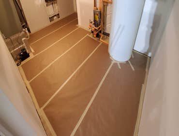 A Carpet tile job