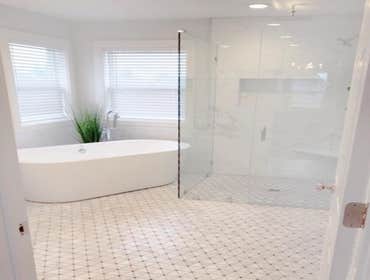 Photos by Oak & Stone Inc #11 Master bathroom remodel