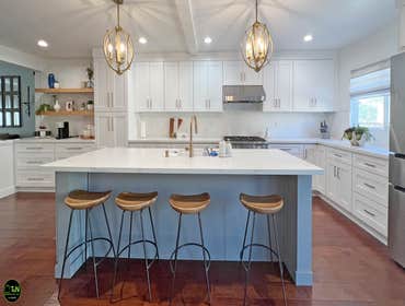 Kitchen remodeling with wall removal @ Sylmar Remodel kitchen & dining area with removing big support wall & extend kitchen.