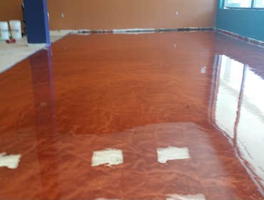 Concrete epoxy painting