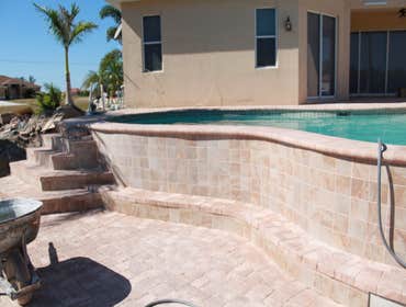 Cape Coral Recent Job Pool Spa custom pool in NW Cape