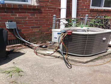 Cafone Construction Installation This full system (heat and air-conditioning) installation was completed on a flip house. The general contractor Mike C
