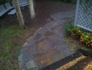 stone patio