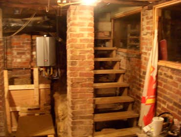 Job photos Before and after photos of basement/wine cellar job.