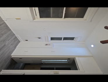 Installation of flooring, drywall, paint, spackle & finish