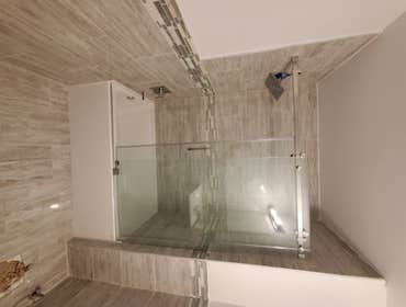 Photos by Express Painting and #1 Build shower and the glass door All full renovation of the bathroom
