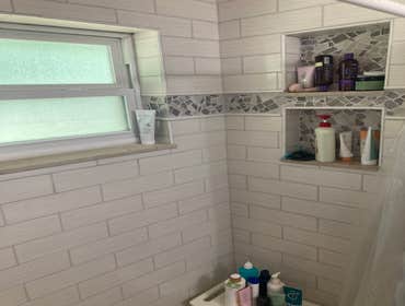 tub to sunken shower conversion