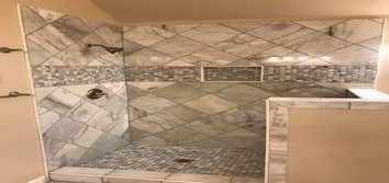 Photos by Gnf Contractors Inc #2 Bathroom Remodel from existing, during and after photos