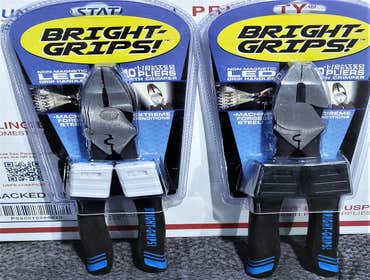 Photos by Unique Electrical Concept & Designs, Inc #1 Patented : LIGHTED LINEMAN PLIERS nickname Bright-Grips! Provides Lineman pliers lighting in an i