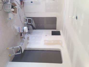 Photos by Barron Roofing, LLC #2 Remodeling of a livingroom in Artesia, NM
Home built in 1950's
Gutted entire living room
Installed new Sheetrock
Tape 