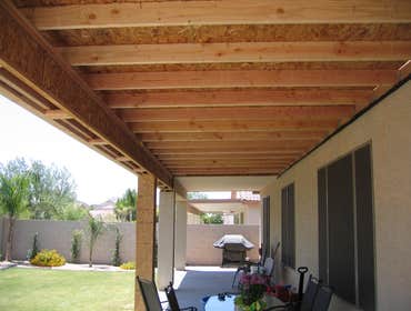 Patio Extention Extend 14' x 10 Patio to 50' x 10 - Framing - Roofing - Electrical - Drywall - Paint