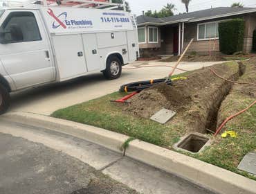 Photo(s) from E Z Plumbing Service Main Water Service Line Replacement with Poly Plastic Pipe 25 Year Warranty Materials.
Socket Fusion Connections.