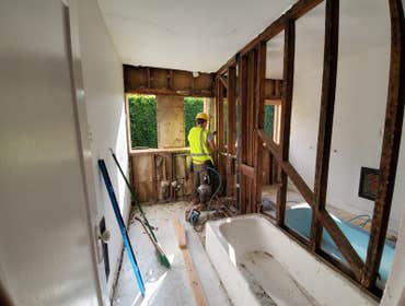 Demo-ing stage of Construction