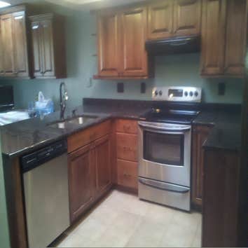 Custom Alder Cabinets W/ Desk
