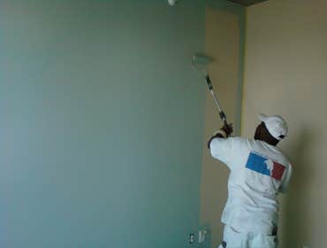 interior accent walls in high rise building
