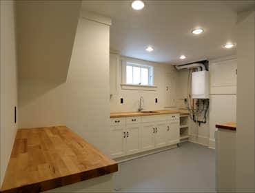 Basement laundry