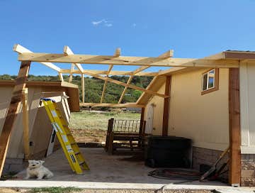 Breezeway cover framing