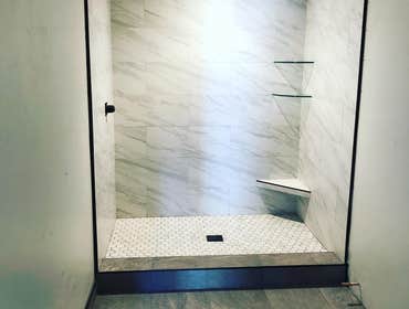 Photos by Rb Tile & Company Inc #3 Shower walls and floor installation