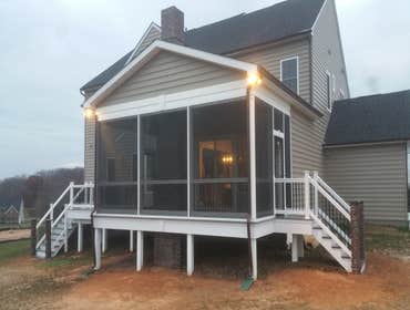 Screened Porch & Fireplace