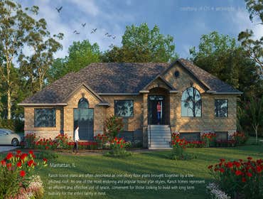 Photos by CH +architects,ltd #3 Single Family Dwelling with walk out basement. including 2.5 garage 1300 sq.ft. p/floor