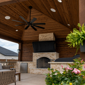 Melissa, TX Luxury Outdoor Living Space in Melissa, TX – This custom outdoor living project by Canyon Oak Pools transforms a Melissa, Texas backyard in
