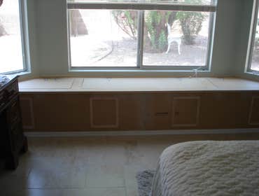 Photos from Love Remodeling Llc Built in custom entertainment center and custom oak floating shelves