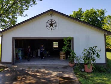 White Oak Rd Garage conversion to a living space with 1 bedroom/1 bath with kitchen dining space and living area.