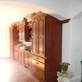 Cherry Kitchen from From Tree To You Custom Carpentry Cherry Kitchen and Buffet with glazed highlights