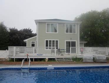 Photos by Dunn Landscape Construction #1 After initial pool installation provide all hardscape including retaining walls, pool deck, walkways and plant