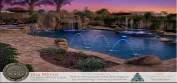 Award Winning Pools 2014 Pebbletec World's Greatest Pool's Winners. Pebblesheen Color "Thunder Blue"