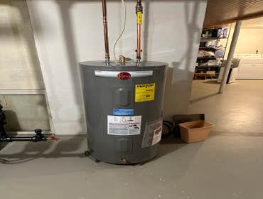 Electric Water Heater Install By All Star Plumbing, Heating and Air Conditioning #5 Rheem electric 50 gallon water heater install. #Rheem #waterheater 