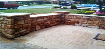new wall and patio This is a wall and patio we removed and rebuilt in Johnstown.