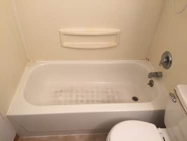 6/2015 Residential Bathroom Remodel Replaced/Remodeled
- bathroom surround
- tub
- new toilet
- new tub fossets
- repaired water damaged floo