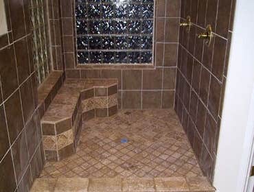Hand-Cut Tiled Shower