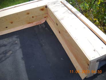 perapet wall just before roof