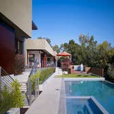 Mosaic glass tile pool & spa