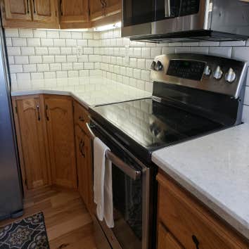 White Bevel Subway Tiles