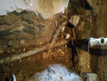 Underground plumbing