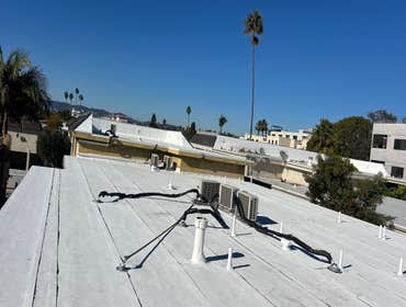 Multifamily Roofing Installation in Los Angeles of a GAF Modified Bitumen Roof System