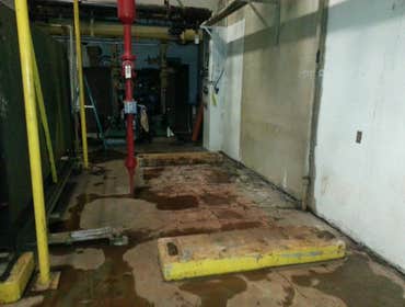 Start of boiler install