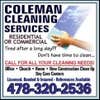 Coleman Cleaning Service logo