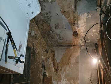 Roughcasting, Windows, and Old Floor removed and New Floor poured Upper Darby, PA