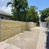 Horizontal wood fence