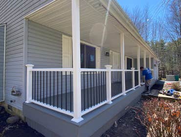 Photo(s) from pitt crew construction 40x8ft Composite timber Tech Deck