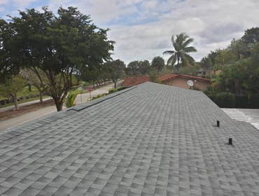 Shingle Roof in Miami GAF shingle roof using GAF Accessories